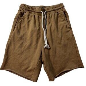 HM Everyday Classic Khaki Jogging Track Shorts Loungewear Khaki Tan Men Small